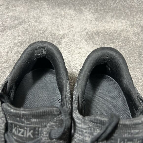 Kizik Lima Knit Mens Size 10.5 Heathered Black Handsfree Running Shoes Used